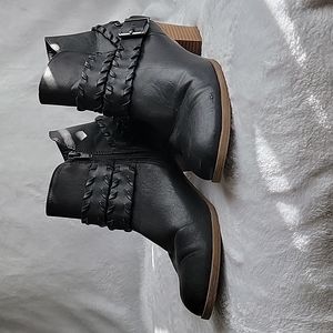 Style & Co Woven Buckle Booties